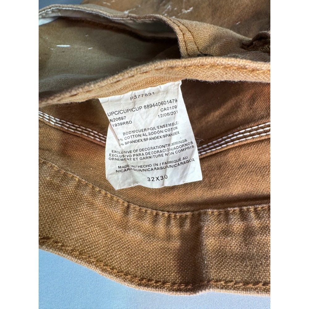 Dickies Paint Splattered Duck Canvas Carpenter Pants Mens Workwear Distressed - Picture 2 of 9